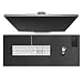 Cacoy 100x40cm Alfombrilla de ratón de Cuero PU Cojín de Escritorio Multifuncional del Escritorio Estera de Escritura del Escritorio del Uso Dual para Office y Home, Negro