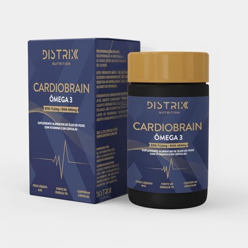 Ômega 3 Alta Concentração CardioBrain - EPA 712mg DHA 480mg Trigl...