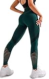 Redqenting High Waisted Leggings for Women Workout Seamless Leggings Yoga Pants Sweat Proof Tummy Co