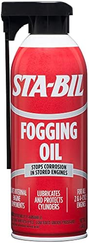 STA-BIL (22001) Fogging Oil - Stops Corrosion In Stored Engines - Lubricates And Protects Cylinders - Coats Internal Engine Components - For All 2 and 4 Cycle Engines, 12 oz.