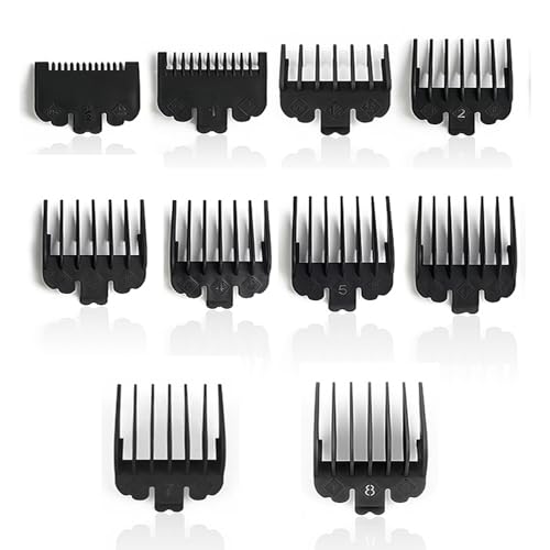 10 PCS Hair Clipper, 10 Sizes Professional Clipper Comb Replacement