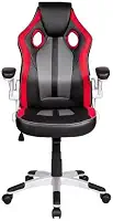 Cadeira Gamer Pelegrin Pel-3009 Couro Pu Vermelha, Preta e Cinza