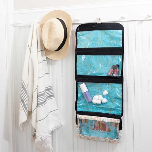 Hanging Travel Organizer Bag Quilt-As-You-Go Kit with Zippity-Do-Done Zipper