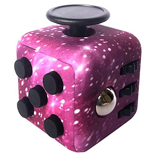 EA Fidget Cube Anxiety Cube for Pressure Relieving, Best Gift Idea of Stress Gift for Events, A Good Fidget Cube Fidget Toy for Boys,Toy for Girls, Relaxing Mini Fidget Gadget.(Starry Purple)