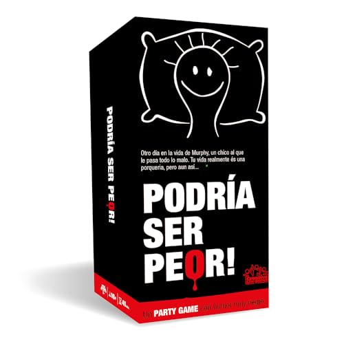 Creative Toys | Podría Ser Peor - Juego de Cartas para Adultos, Humor Negro, Narrativa Sarcástica y Cartas XL, 220 Cartas + 110 XL, Ideal para Fiestas, Reuniones y Jueces Sin Corazón