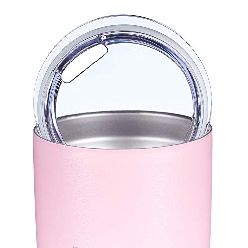 Christian Art Gifts Stainless Steel Double-Wall Vacuum Insulated Travel Mug Tumbler With Lid For Women: Trust In The Lord - Proverbs 3:5 Inspirational Bible Verse, Hot & Cold Beverages, Pink, 18 Oz. #TOP3