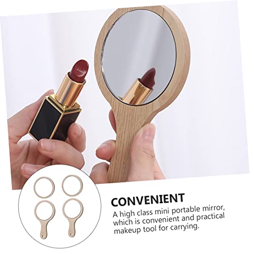 Set de 4 espejos de maquillaje LIFKOME con LED y soporte miniatura 4