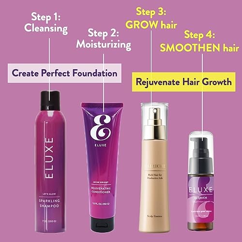 ELUXE-Repairing-Hair-Oil-Lightweight-Hair-Oil--Nourishing-Hair-Treatment-Infused-with-Essential-Oils-for-Fuller-Shinier-Hair-Suitable-for-All-Hair-Types-30ML-Pack-of-4