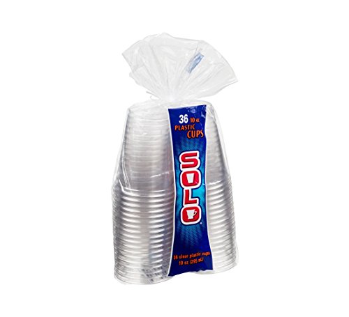 Solo Clear 10 Ounce Plastic Cups, 36 Count (Pack of 1)