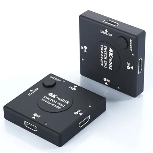 Conmutador HDMI 2.0 4K 60Hz de 3 puertos splitter bidireccional YUV 4:4:4