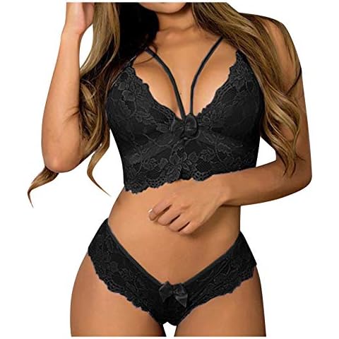 CAUYDY Women Mesh Suspender Belt Lingerie Set Cover