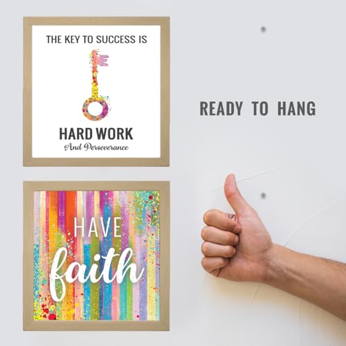 Image of Chaka Chaundh - Motivational Quote Art Frames - Inspirational Wall Quotes for OFFICE, STUDENT, STUDY ROOM - (11 X 11 Inches - Set of 4