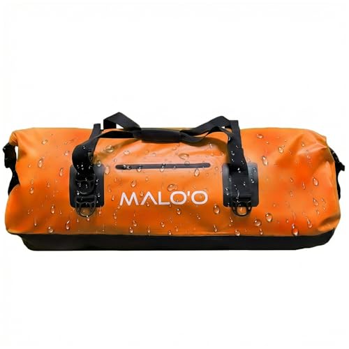 Malo&rsquo;o Waterproof Dry Duffel, Heavy-Duty Roll Top Waterproof Gear Bag with Shoulder Strap & Molle...