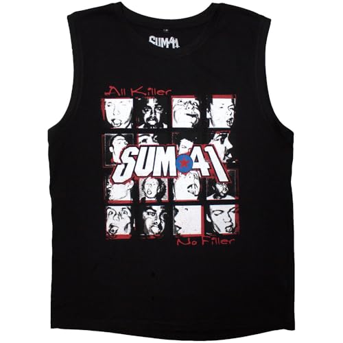 Débardeur Sum 41 All Killer No Filler tracklist en coton col rond pour l'été