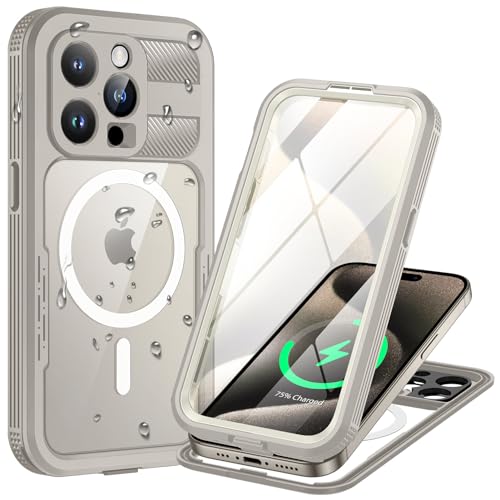 Coque iPhone 15 Pro étanche et MagSafe pour le ski et la plage Lanhiem