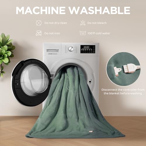 32% Off Templewet Heated Electric Throw Blanket with 4 Heat Settings