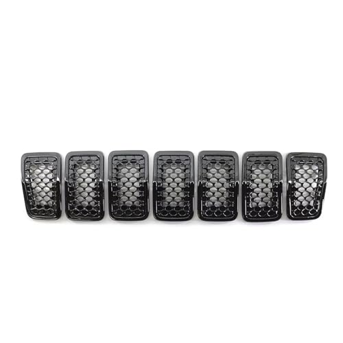 Grilles calandre avant finition Glossy Black haut de gamme pour Cherokee 2019-2022