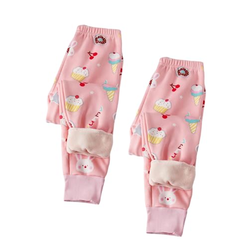 Unisex-Baby 2-Pack Fleece Pants Cute Printed Sweatpants Fleece Athletic Workout Kids Clothes Boys Girls Joggers