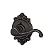 Schlage Callington Right Handed Lever with Brookshire Trim Non-Turning Lock, Aged Bronze (F170 CLT 716 BRK RH)