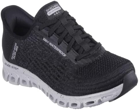 Skechers Womens Waterproof Glide-Step- Rainy Day Sneaker