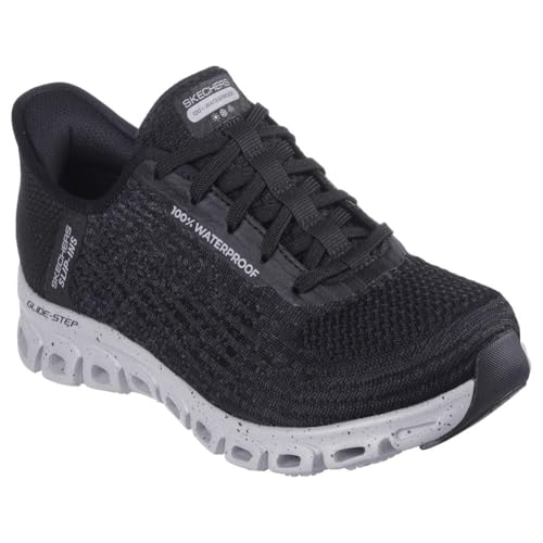 Skechers Women's Sport Active Hands Free Slip-Ins Waterproof Glide-Step - Rainy Day, Black/Grey=bkgy, 9.5 by Skechers - Used condition - US$47.12