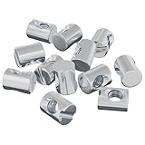 vidaXL Dadi a tamburo 12 pcs M6 x 13 mm (Diametro filettato x H), Ferramenta per Soggiorno, Dadi a Barile, Fissaggi Metallici, Collegamenti Resistenti alla Corrosione, Montaggio