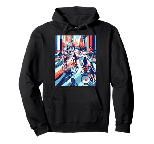 Urban Cycling Enthusiast City Life Pullover Hoodie