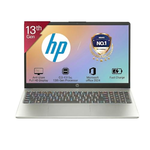 HP 15, 13th Gen Intel Core i3-1315U Laptop (8GB DDR4,512GB SSD) A...