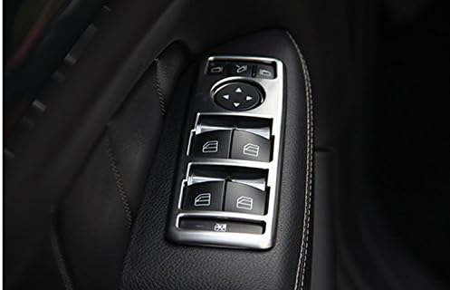 Interior Car Door Window Switch Button Frame Trim Cover 5pcs for Mercedes-Benz GLE W166 C292 GLS X166 2015-2019