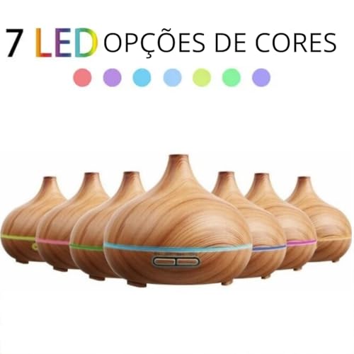 Difusor Elétrico Ultrassônico e 1 Óleo Essencial Lavanda 100% Puro 10 Ml - Umidificador De Ar Purifi