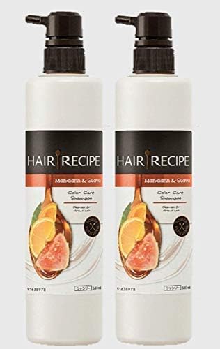 Amazon 2個まとめ買い ヘアレシピ マンダリンオレンジ グァバカラーケアレシピ シャンプーポンプ 530ml 2個セット ヘアレシピ シャンプー 通販