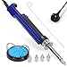 WEP 929D-V 2 in 1 Desoldering Iron Electric Solder Sucker with 5 Nozzles 0.8/1.0/1.2/1.5mm Soldering Tool Kit with Built-in Desoldering Pump, Iron Stand, Sponge, Cleaning Pin Solder Remover(UK)