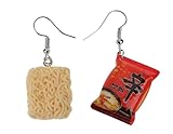 Funny Instant Noodle Earrings,Funny Instant Noodle Chili Simulation Food Drop Earrings Women Fashion Jewelry Hook Artist Painter Jewelry Durable, Women's Earrings, Men's Fashion