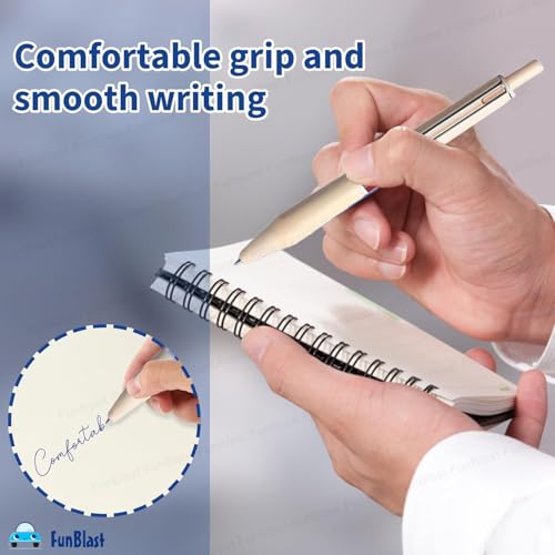 Image of FunBlast Fountain Pen for Students,Iridium Tip Nib Refillable Click 2 Pcs Fountain Pen with 6 Refills,Kawaii Stationary Gift for Office,School Stationery Items for Kids(Oxford),Ink Color-Multicolor
