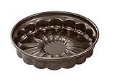 Dr. Oetker 4730 Oetker Blumen-Backform Ø 28 cm, runde Backform der Serie Back-Edition aus Stahl, Blumenform mit Antihaftbeschichtung (Farbe: braun), Menge: 1 Stück
