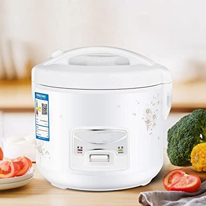 RAMPKD Multifunction Rice Cooker with Keep Warm Function, 2.8L, 1000W, White