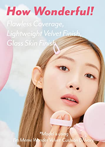 I'm Meme Pink Blur Velvet Cushion Set 01 Ivory | Pink Blur Pact, Wonder Velvet Cushion And Glitter Beam Gift Set #TOP3