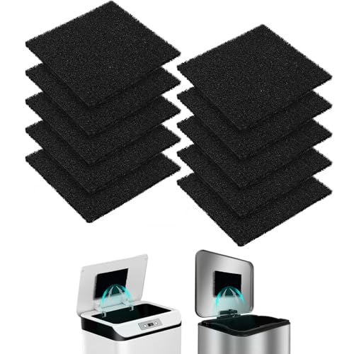 FAINCA 10 Stücke Biomülleimer, Aktivkohlefilter für Küchenmüllkomposter Filter, Kompost Behälter Filter, Aktivkohlefilter, Biomüll Behälter, Filter Abfallbehälter Geruchsfilter