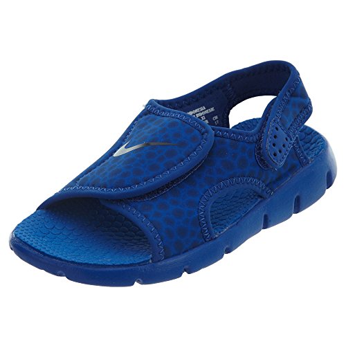 Image of Nike Kindersandale Sunray Adjust 4, Unisex Kid's Ankle Strap Sandals, Blue (Game Royal/Obsidian- 414), 10.5 Child UK (28 EU)
