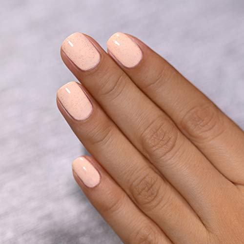Image of ILNP Cottontail - Soft Apricot Speckled Nail Polish, 7-Free, Non-Toxic, Vegan, Cruelty Free, 12ml