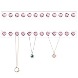 Necklace Hangers Acrylic Necklaces Holder Wall Mounted Jewelry Organizer Hanging with 12 Diamond Shape Hooks, Jewelry Hangers for Necklace, Gift for Girls Women (2 Pack)