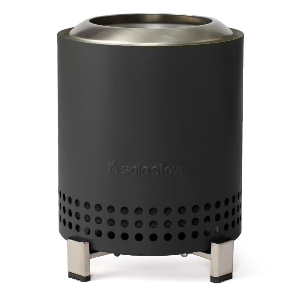 Solo Stove Mesa Cheminée de table avec 2 kg de granulés de bois, mini cheminée de table en acier inoxydable à faible fumée, portable, idéale pour balcon, jardin et camping