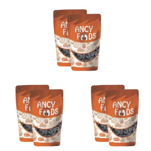 Image of Ancy Foods Premium Dry Fruits (Black Raisin /Kali Darakh), 500 Grams (Pack of 3)