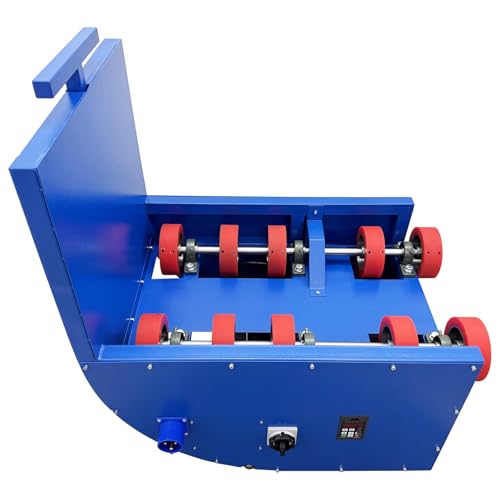 TECHTONGDA Electric Iron Drum Rotator Mixer Industrial 200L Drum Roller Heavy-Duty Electric Drum Roller with Variable Speed & 52.8Gal Capacity for Grease, Paint, High-Viscosity Liquid 110V 400W