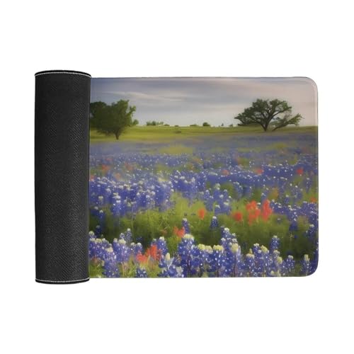 Bluebonnets Scenery Desk Pad Large Protector Blanco miniatura 3
