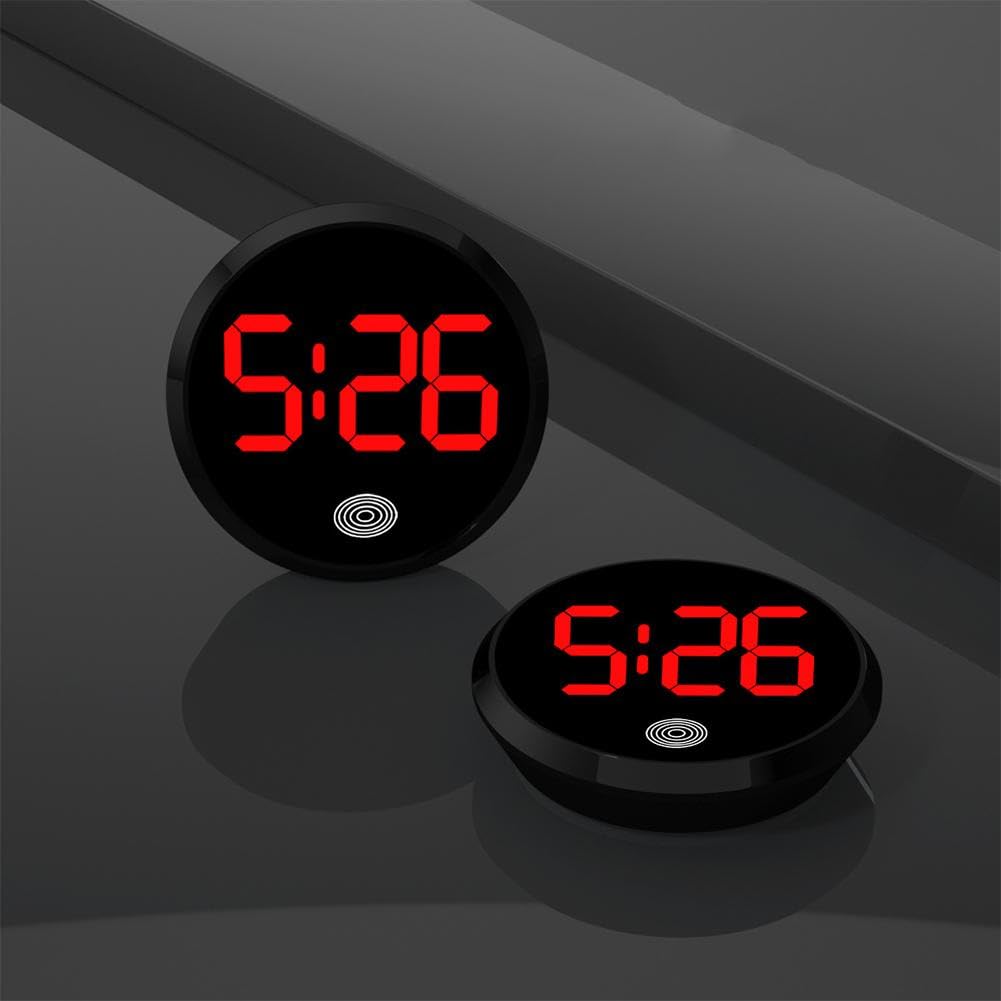 1PCS Car Luminous Mini Clock Type LED Electronic Watch Vehicle Car Novelty Supplies For Most Accessories Cars