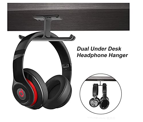 Buy Booc Headphone Stand Hanger Under Desk,360 Degree Rotating (CL224 / BC-HPHOLDER-BLACK) | Accessories / Mobile Phone / Holder | Harris Technology - View #4