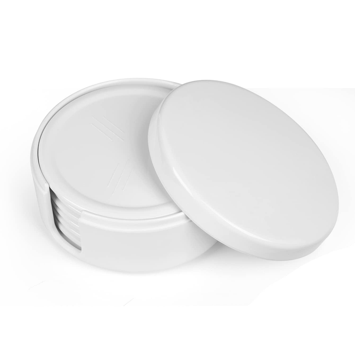 SUPERWARE | Food Grade Melamine | Coaster Set – White (6 nos.) | Serveware, Tableware, Stain Free, Glazed Finish-image-11