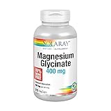 Solaray Magnesium Glycinate 400 mg | Healthy Relaxation, Bone & Cardiovascular Support (275 CT)