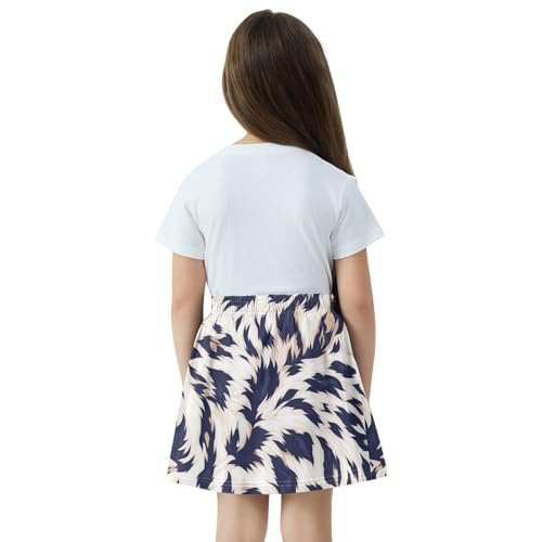 Jupe évasée en coton peigné haut de gamme finitions soignées - 4